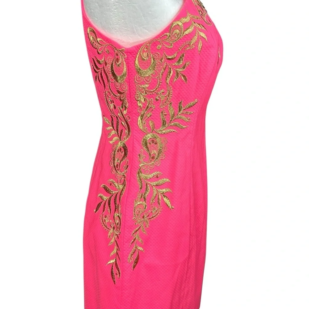 NEW Lily Pulitzer Tina Embroidered Shift Dress 2 Cruise Resort Old Money